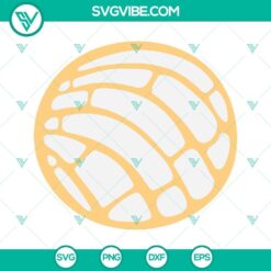 Concha Mexican Sweet Bread SVG Image Bundle, Concha SVG Files, Pan Dulce SVG Files 4