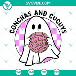 Conchas And Cucuys Mexican Ghost SVG File, Spooky Conchas Ghost SVG Files,