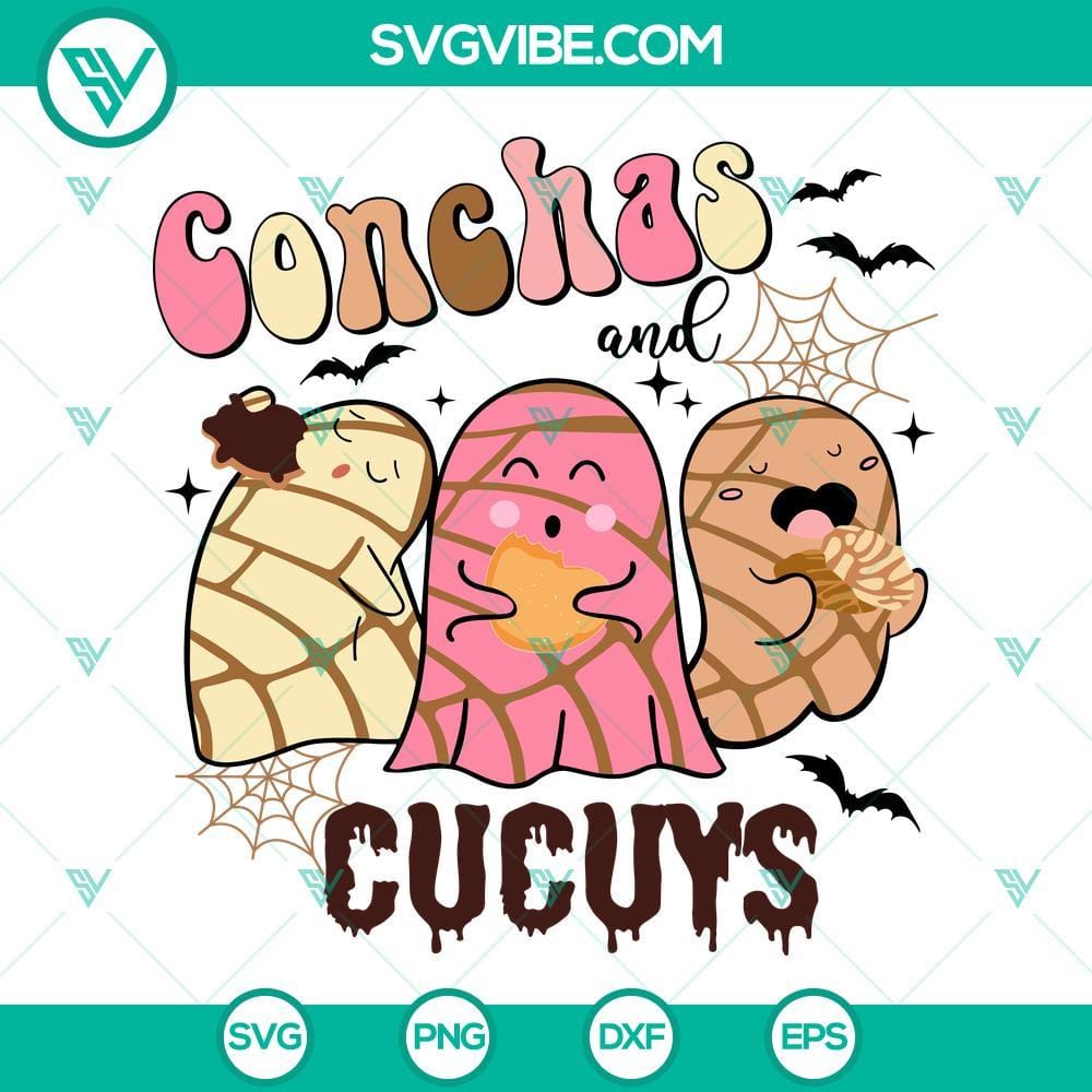 conchas-and-cucuys-svg-mexican-ghost-halloween-svg-spooky-conchas-svg-pantasmas-svg-6-mockup.jpg Mexican Ghost Halloween SVG files with conchas and cucuys design, spooky Halloween graphic download for crafts and decor.