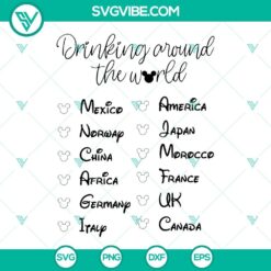 Conquering The World One Drink At A Time SVG Images, Drinking Around The 2