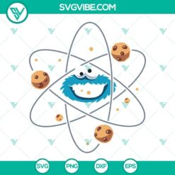 Cookie Monster inspired blue monster SVG images in various formats - PNG, DXF, EPS. Ideal for Muppet theme projects.