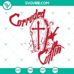 Corroded Coffin Band SVG File Bundle, Corroded Coffin Eddie Munson 2