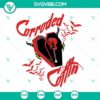 Corroded Coffin Band SVG design featuring a Stranger from Hellfire Club with a unique and edgy aesthetic for digital projects.