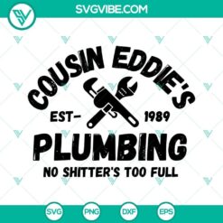 Cousin Eddie’s Plumbing SVG Image for Christmas Vacation fans, featuring festive Cousin Eddie SVG designs.