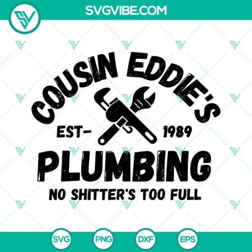 Cousin Eddie’s Plumbing SVG Image for Christmas Vacation fans, featuring festive Cousin Eddie SVG designs.