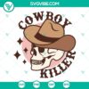 Western skull cowboy Halloween SVG files in a scary yet stylish design. Perfect for Halloween crafts and decorations.