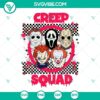 Creep Squad SVG with Horror Movie Characters & Friends, Halloween SVG File for Creepy Designs.