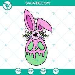 Creepy Easter Eggs SVG File Bundle, Pastel Goth SVG File, Happy Easter 3