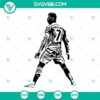 Cristiano Ronaldo SVG and PNG download for CR7 design, digital cut file.