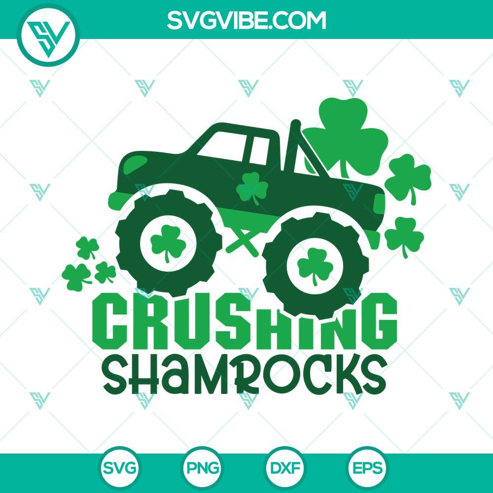 crushing-shamrocks-svg-lucky-monster-truck-svg-boys-st-patricks-day-svg-png-dxf-eps-10-mockup.jpg Lucky Monster Truck SVG with shamrocks for boys St Patricks Day, SVG download. Perfect for crushing shamrocks design.