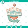 Cute retro Cupid's Love Lodge SVG download for Valentine's, vacant and charming design.