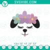 Floral puppy embroidery file with cute dog and flowers design, ideal for crafts.