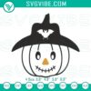 Adorable pumpkin with hat embroidery, ideal for kids' Halloween - fun design perfect for crafting projects.