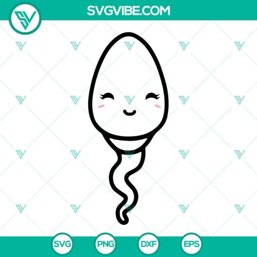 Cute Sperm SVG Download Bundle, Little Cute Kids SVG Images, Family SVG Download, Funny 5