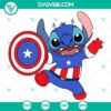 Stitch Captain America superhero SVG, Marvel character in cute design, PNG EPS DXF files for crafts, printing, and digital projects.