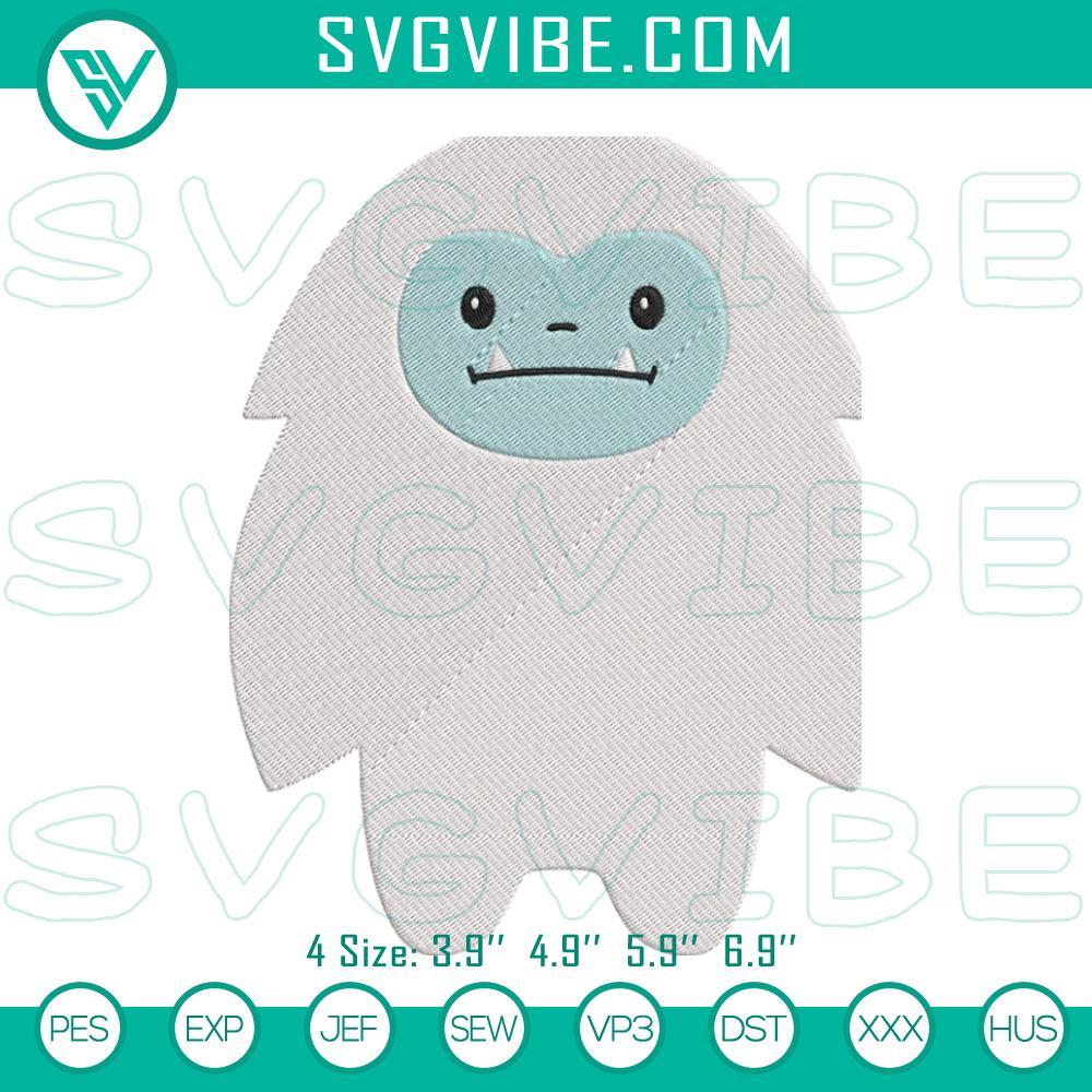 Cute Yeti Machine Embroidery Designs Cute yeti machine embroidery designs, adorable monster cartoon file for crafts and clothing projects.