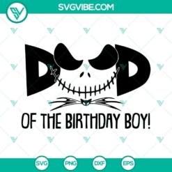 Dad And Mom Of Birthday Boy Jack Skellington SVG Files, Nightmare 2