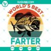 Funny fishing themed Best Farter/Father and Best Dad Ever design in SVG, PNG, EPS, DXF, PDF formats for Cricut machines.