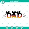 "Dad Mickey Mouse SVG for Fathers Day, featuring Disney's iconic mouse. Suitable for digital crafting projects. PNG format included."