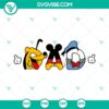 Disney Friends Dad SVG including Mickey Mouse and Donald Duck designs for download. Great for Father's Day crafts.