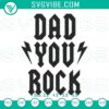 Funny Dad You Rock embroidery designs for Father's Day machine file, perfect for digital crafting projects.