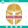 Dadalorian and Boba Fett helmet SVG images for Star Wars Fathers Day. Unique designs for crafting projects.