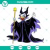Daisy Duck dressed as Maleficent in SVG format for Halloween Disney designs.