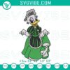 Spooky Daisy Duck Haunted Mansion embroidery designs featuring a Disney character. Perfect for Halloween crafts.