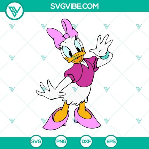 Daisy Duck SVG File Bundle, Disney Donald And Daisy Duck SVG File, Daisy 1