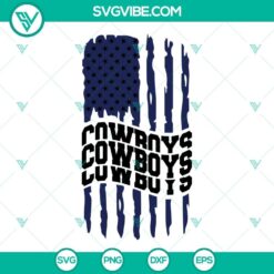 Dallas Cowboys American Flag SVG Files, Cowboys Football SVG Files PNG DXF 2