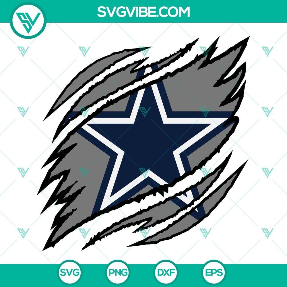 Dallas Cowboys Ripped Claw SVG Files, Dallas Cowboys SVG Download, Cowboys SVG Download Dallas Cowboys ripped claw SVG files with a Dallas Cowboys theme, perfect for Cowboys fans. Download this unique Cowboys SVG design.