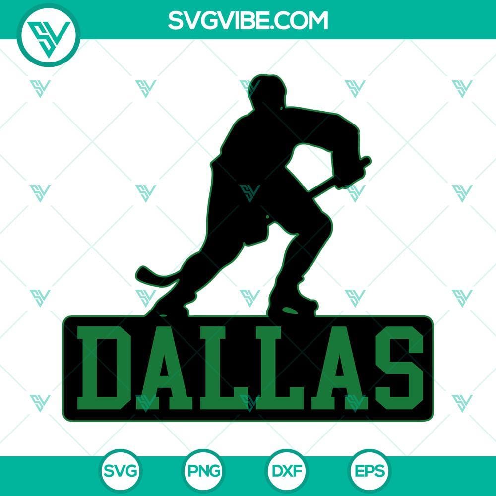 Dallas Hockey SVG, Dallas Stars SVG, Ice Hockey NHL Team SVG PNG DXF EPS Cricut Dallas Stars hockey team logo SVG file, ice hockey themed design featuring team colors and logo, NHL team graphic in PNG format.