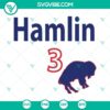 Damar Hamlin Buffalo Bills digital download design in SVG, PNG, DXF, EPS formats for fans and crafts.