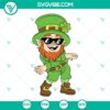 Lively leprechaun SVG design for St. Patrick's Day celebration featuring a whimsical dancing boy. Perfect for craft projects and decorations.
