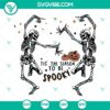Dancing skeleton Halloween SVG design with "Tis The Season To Be Spooky" text. Perfect for festive digital projects.