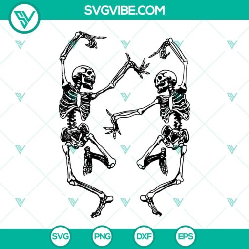 Skeleton Halloween SVG featuring a dancing skeleton design with a funny twist. Great for Halloween-themed digital projects.