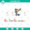Autism awareness Mickey Mouse SVG, featuring bold "Dare To Be" text on a puzzle piece background, great for awareness campaigns.