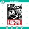 Darth Vader and Emperor Vader Star Wars poster SVG file design with Empire theme. Ideal for Star Wars fans.