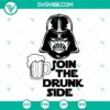 Darth Vader Join The Drunk Side SVG Images for Cricut and Silhouette, featuring unique design in PNG, DXF, and EPS formats.