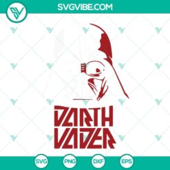 Darth Vader and Anakin Skywalker SVG poster featuring Star Wars characters, ideal for crafting.