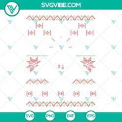 Darth Vader ugly Christmas sweater SVG files with Darth Vader Christmas theme. Ideal for DIY holiday projects.