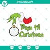 Days Til Christmas SVG with Christmas Countdown design for download in PNG, EPS, DXF formats.