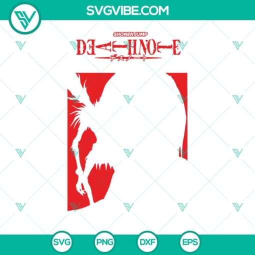 Death Note Ryuk and Light Yagami anime horror SVG image for download in PNG format.