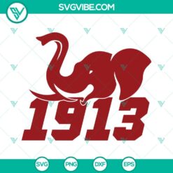 Delta Sigma Theta 1913 SVG Image, Elephant Head SVG Image, AEO Elephant SVG Image
