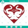Delta Sigma Theta Elephant Heart SVG Image with 1913 AEO Elephant design for SVG download, in PNG format.
