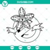 Demogorgon SVG file featuring iconic Stranger Things monster design, available for download in PNG, DXF, and EPS formats.