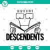 Descendents band logo SVG download for Cricut, featuring PNG, DXF, and EPS file formats.