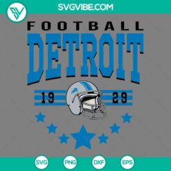 Detroit Football Super Bowl 2024 SVG files featuring Detroit Lions and Super Bowl LVIII design elements for crafting and printing.