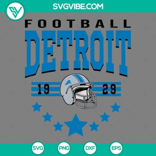 Detroit Football Super Bowl 2024 SVG files featuring Detroit Lions and Super Bowl LVIII design elements for crafting and printing.