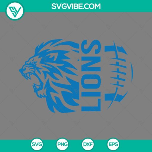Detroit Lions football SVG with downloadable Detroit Lions SVG images. Ideal for Lions fans.